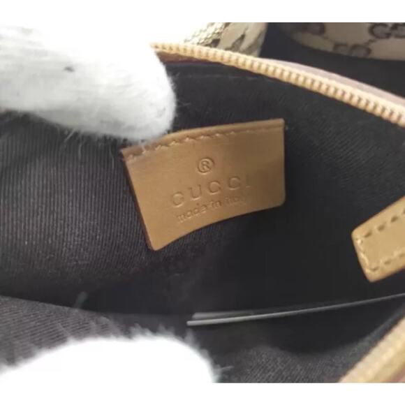 Gucci GG Leather Bell Handle Vintage EUC - Picture 7 of 8